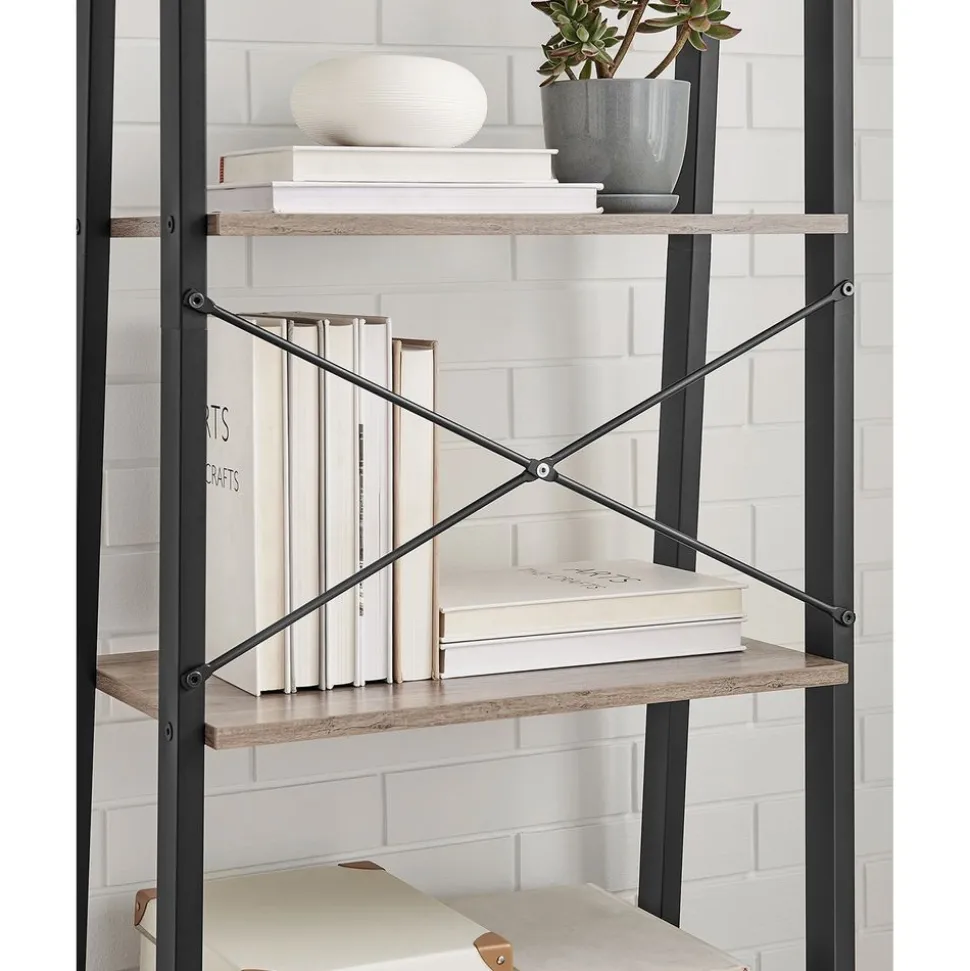 Cheap SONGMICS Étagère murale hexagonale noir