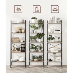 Cheap SONGMICS Étagère murale hexagonale noir