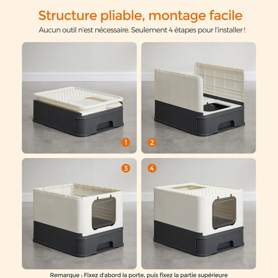 Sale SONGMICS Étagère murale pour chat avec tapis en tissu Marron Avoine + Marron Café