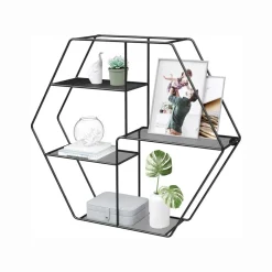 Discount SONGMICS Étagère murale ronde rose gold Beige