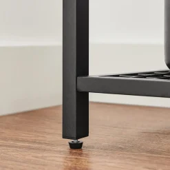 Sale SONGMICS Étagère plan cuisine 12 crochets Brun Vintage Noir