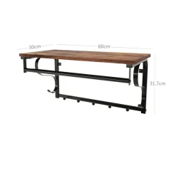 Sale SONGMICS Étagère portemanteau murale