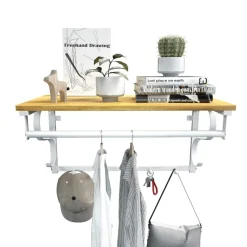 Sale SONGMICS Étagère portemanteau murale