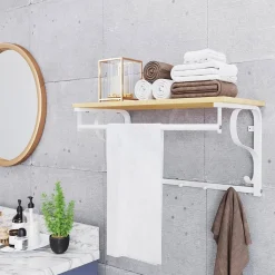 Sale SONGMICS Étagère portemanteau murale