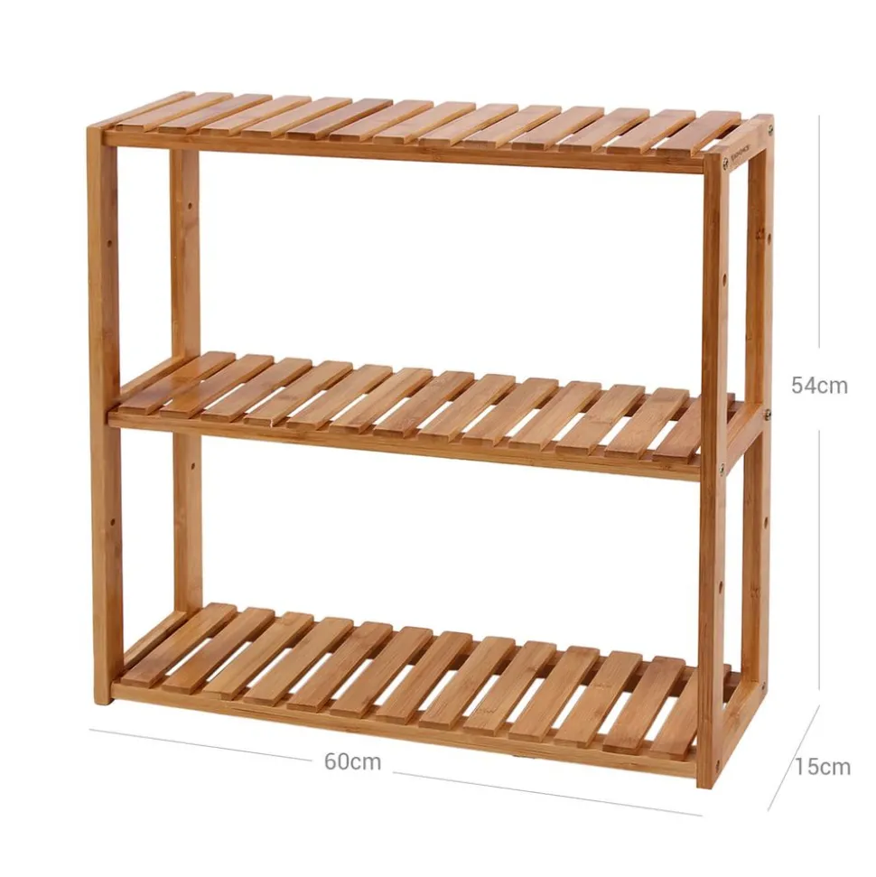 Clearance SONGMICS Étagère rangement bambou