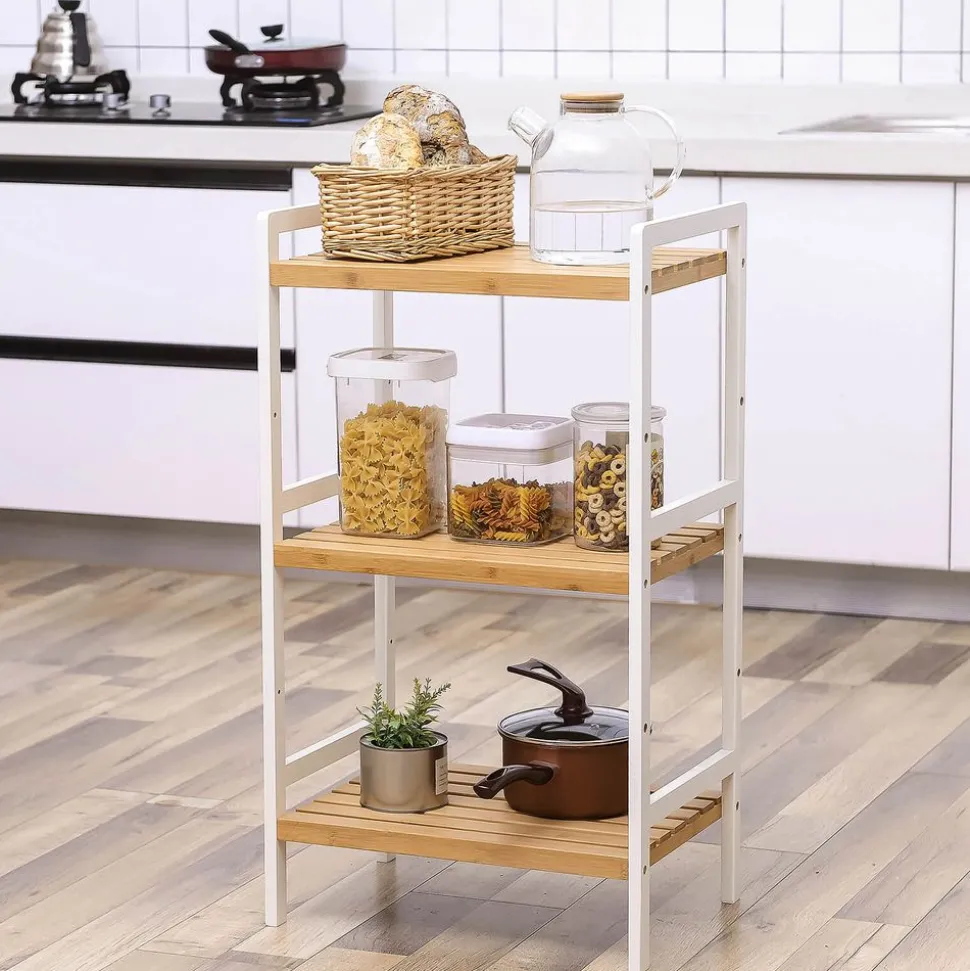 Discount SONGMICS Étagère rangement bambou