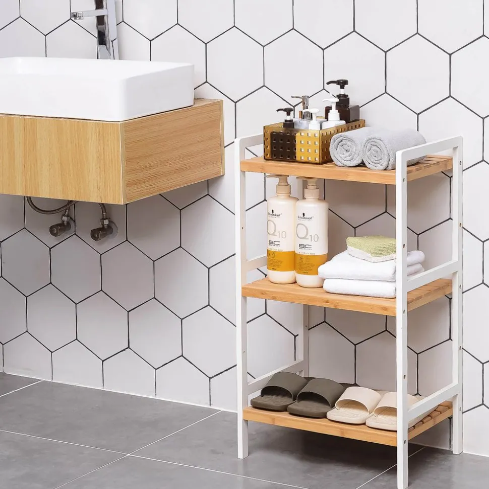 Discount SONGMICS Étagère rangement bambou