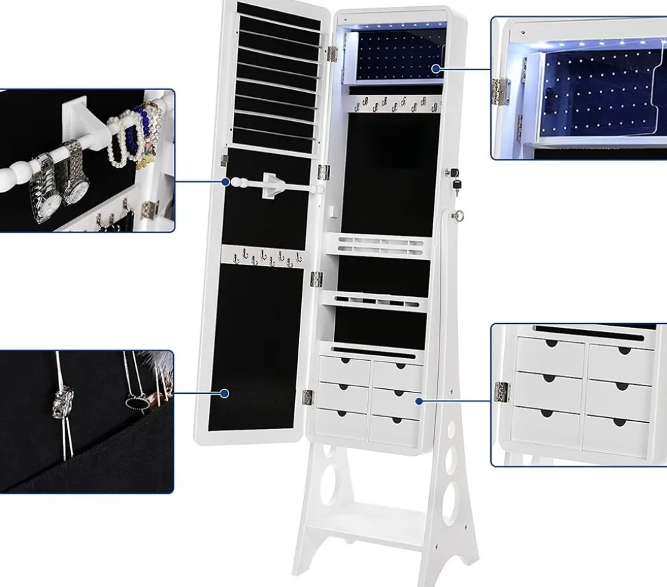 Store SONGMICS Étagère rangement grège