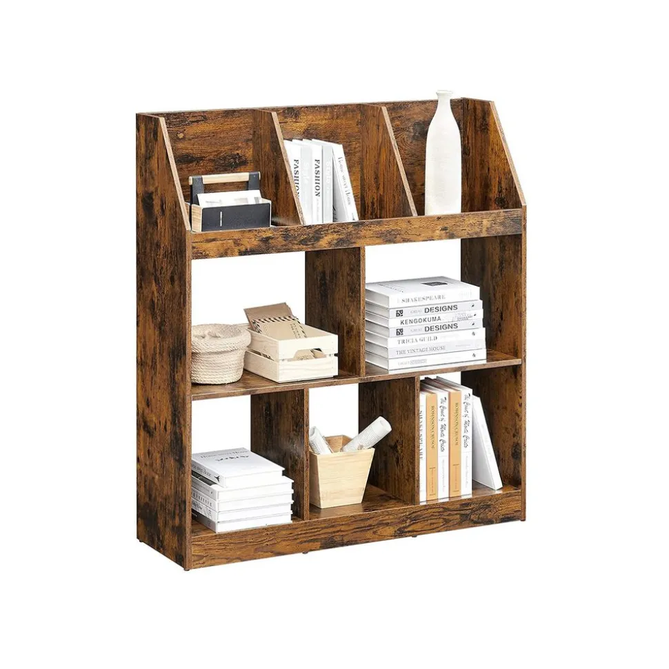 Clearance SONGMICS Étagère rangement rustique Marron Rustique