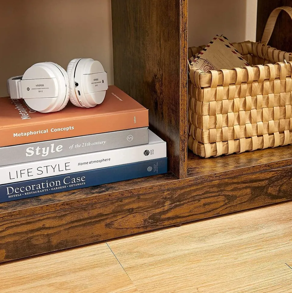 Clearance SONGMICS Étagère rangement rustique Marron Rustique