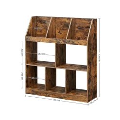 Clearance SONGMICS Étagère rangement rustique Marron Rustique