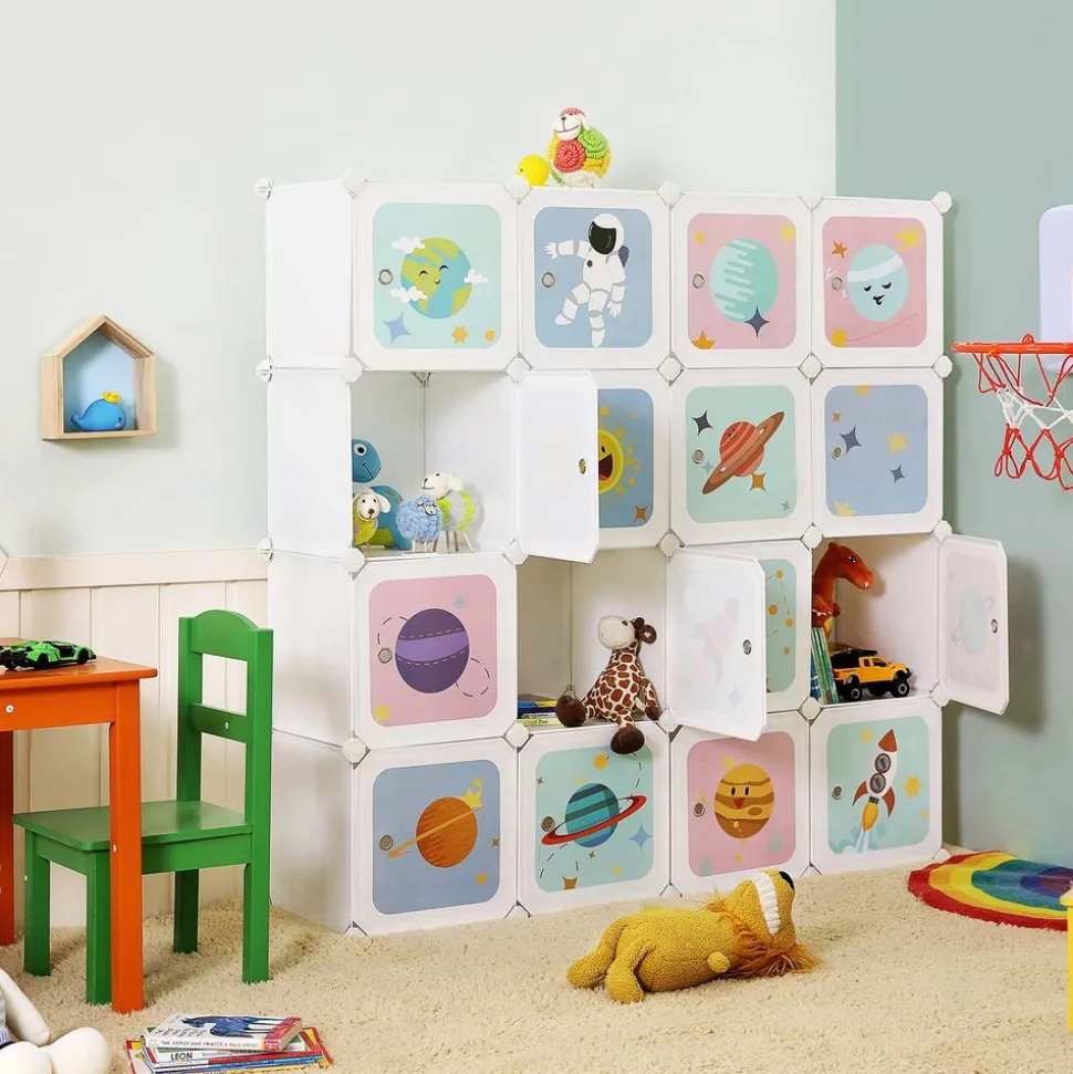 Clearance SONGMICS Étagère sur roulettes Blanc