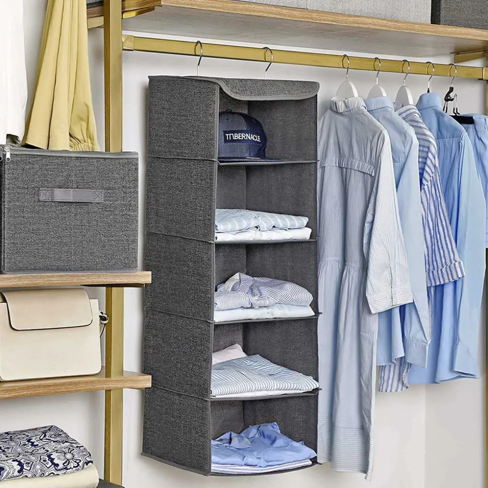 Best SONGMICS Étagère suspendue Gris