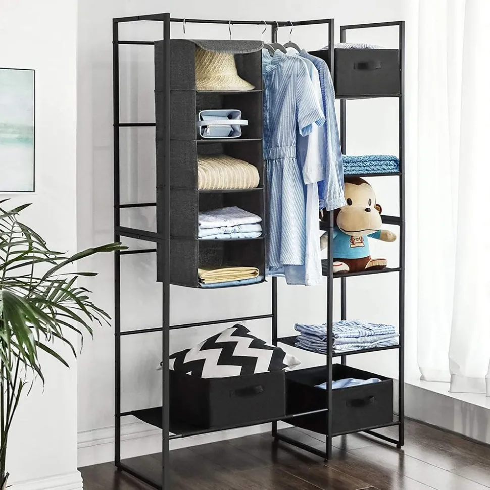 Best SONGMICS Étagère suspendue Gris