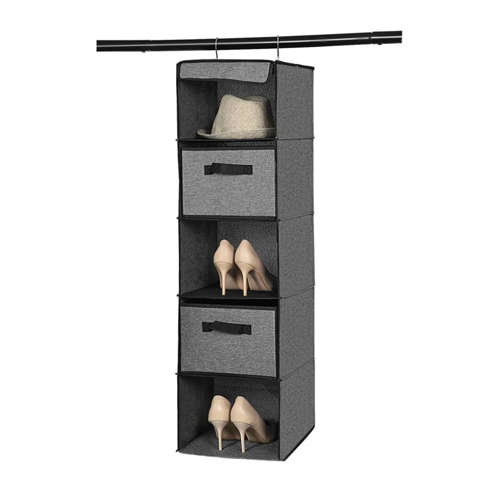 Sale SONGMICS Étagère suspendue Gris