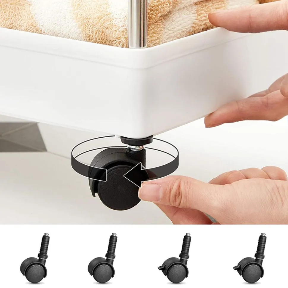 Flash Sale SONGMICS Étagère étroite blanc