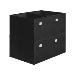 Shop SONGMICS Étagère WC 2 portes Noir