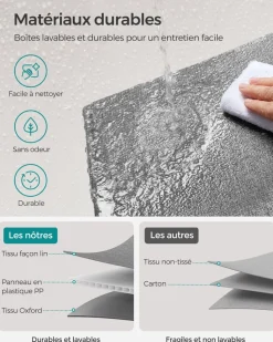 Shop SONGMICS Étagère WC 2 portes Noir