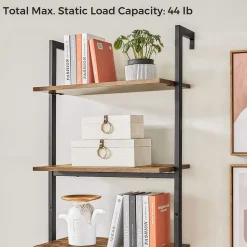 Hot SONGMICS Étagère WC façon grange Brun Vintage Noir