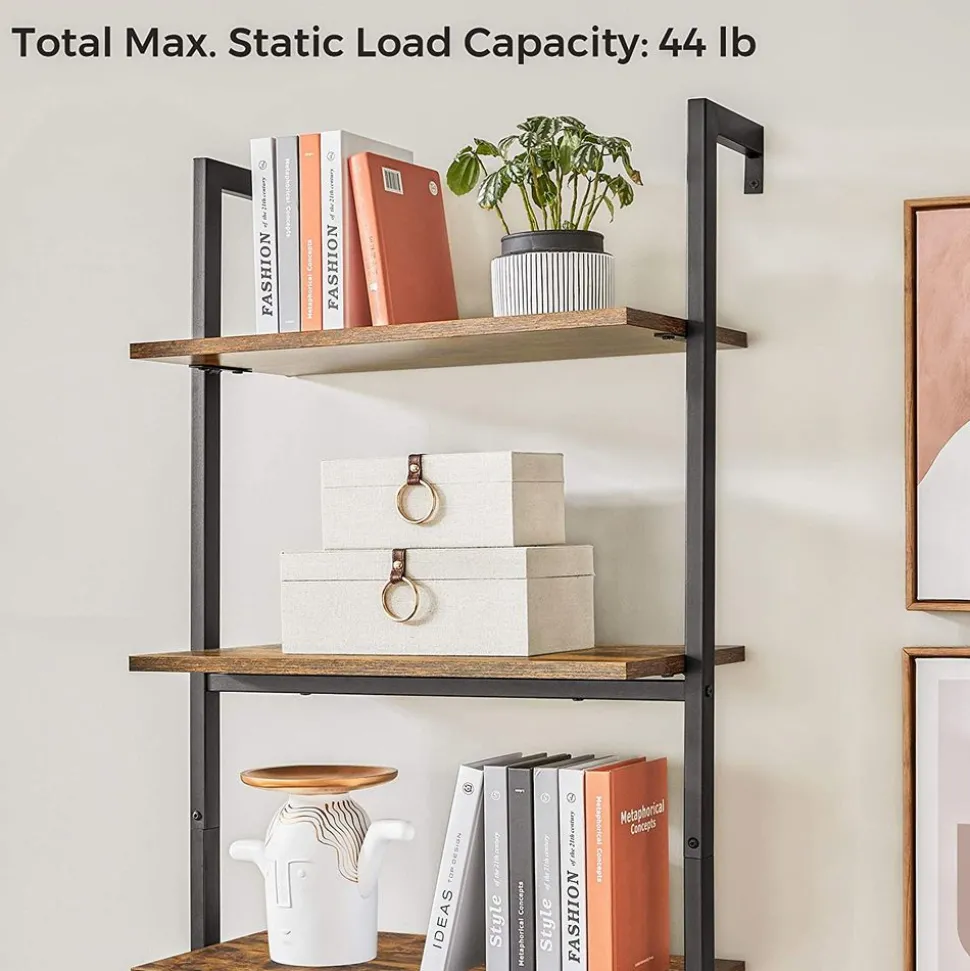 Hot SONGMICS Étagère WC façon grange Brun Vintage Noir