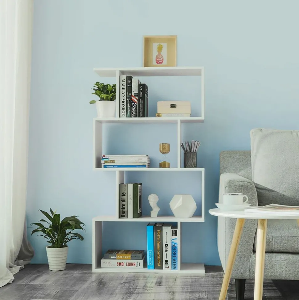 Outlet SONGMICS Étagères 4 casiers en S