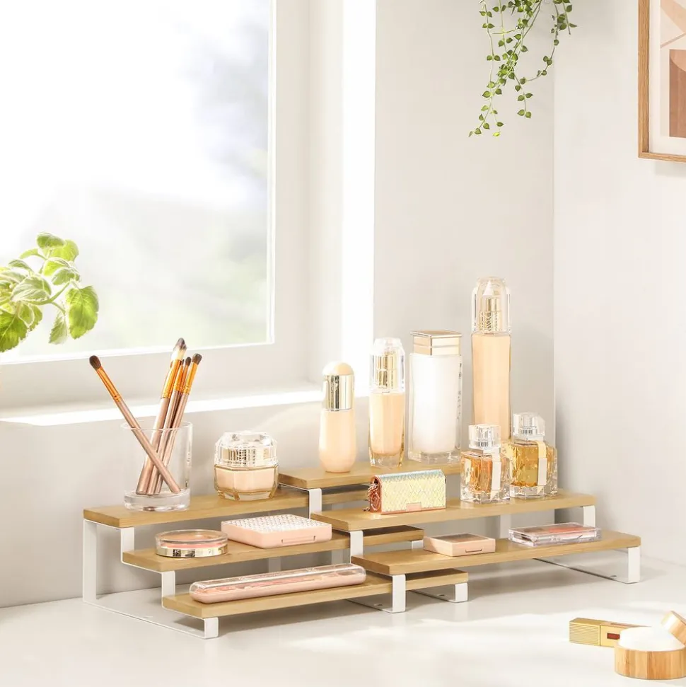 Discount SONGMICS Étagères à épices Boisé et Blanc