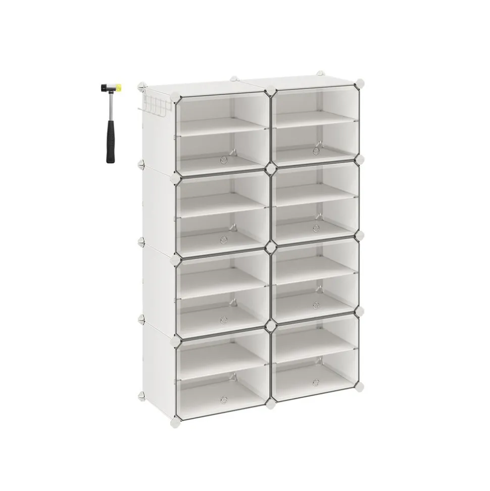 Cheap SONGMICS Étagères chaussures 8 niveaux Noir