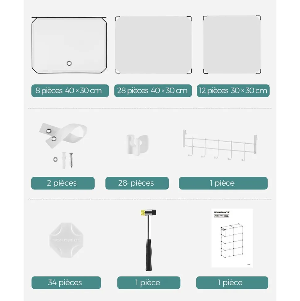 Cheap SONGMICS Étagères chaussures 8 niveaux Noir