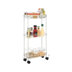 Clearance SONGMICS Étagères fine 3 niveaux noir