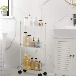 Clearance SONGMICS Étagères fine 3 niveaux noir