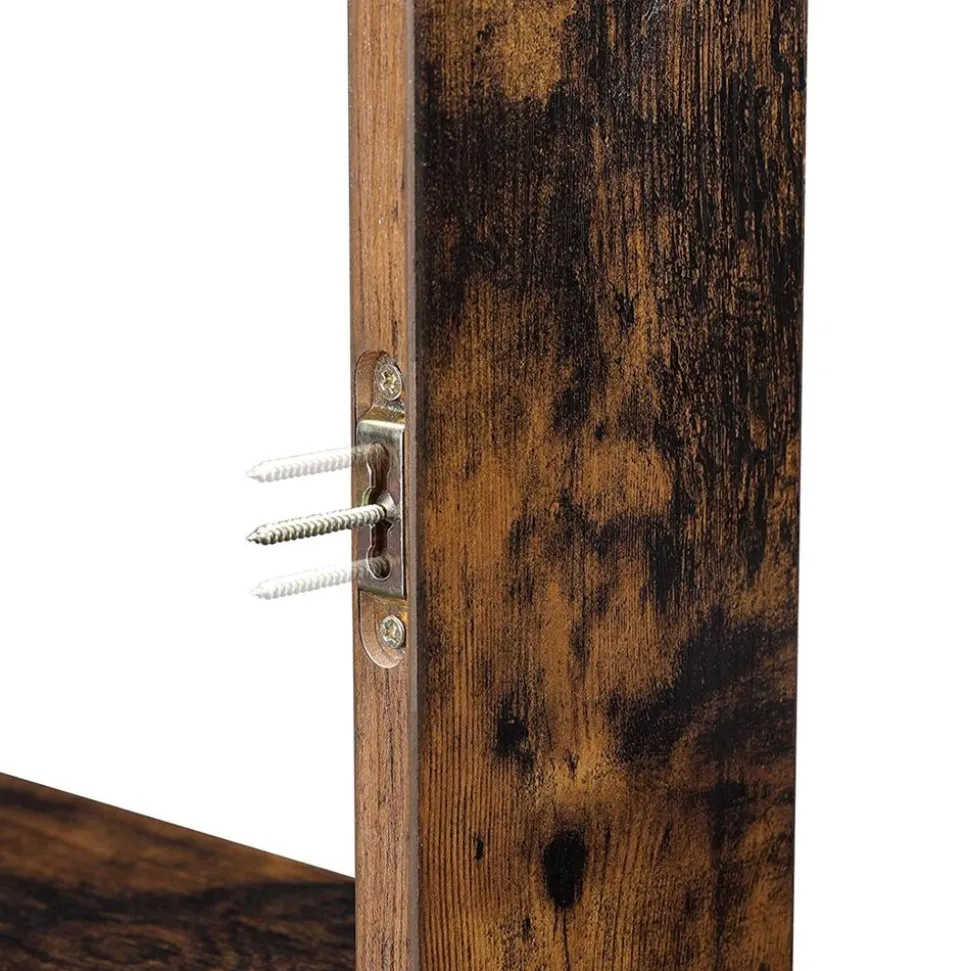 Store SONGMICS Étagères murales Marron Rustique