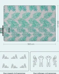 Online SONGMICS Tapis pique-nique triangle
