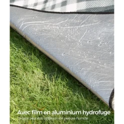 Best SONGMICS Tapis pique-nique vague Blanc