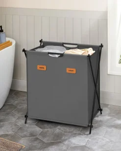 Outlet SONGMICS Étendoir à linge avec étagère blanc nuage