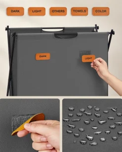 Outlet SONGMICS Étendoir à linge avec étagère blanc nuage