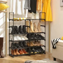 Outlet SONGMICS Tour chaussures 10 niveaux Noir