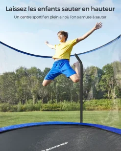 Cheap SONGMICS Trampoline Ø 183 cm bleu