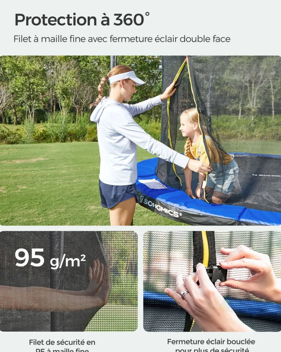 Cheap SONGMICS Trampoline Ø 183 cm bleu