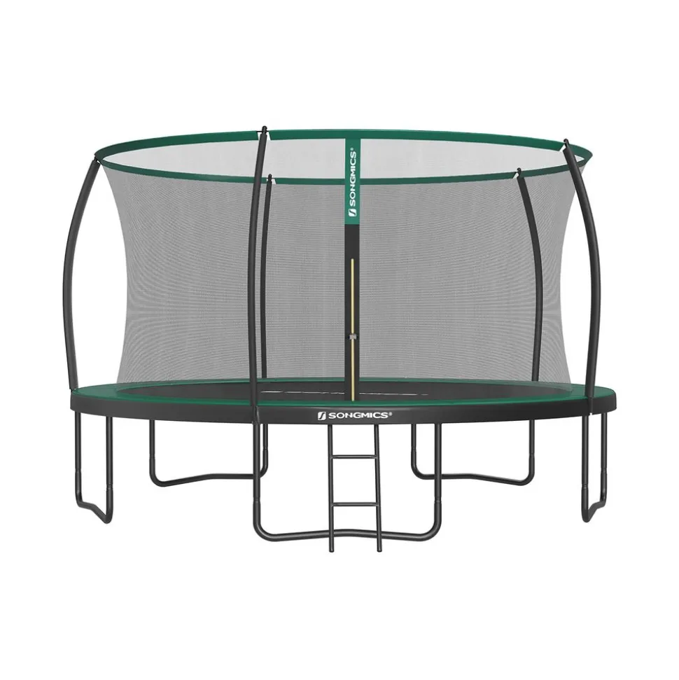 Discount SONGMICS Trampoline Ø 244 cm noir vert