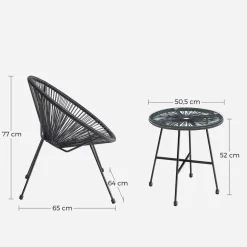 Cheap SONGMICS Transat XXL noir