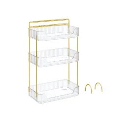 Hot SONGMICS Valise de maquillage 4-en-1 Argent