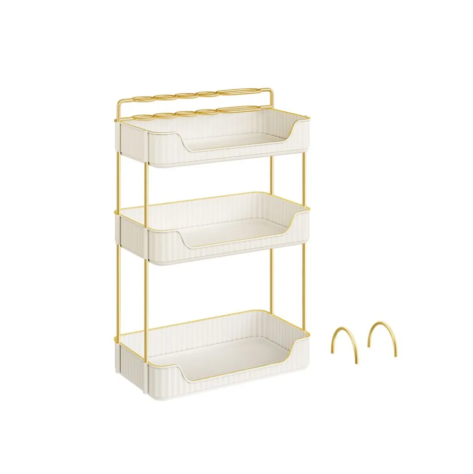 Hot SONGMICS Valise de maquillage 4-en-1 Argent