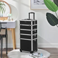 Flash Sale SONGMICS Valise de maquillage 4-en-1 Noir