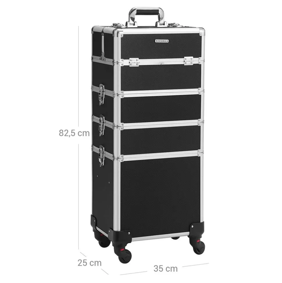Flash Sale SONGMICS Valise de maquillage 4-en-1 Noir
