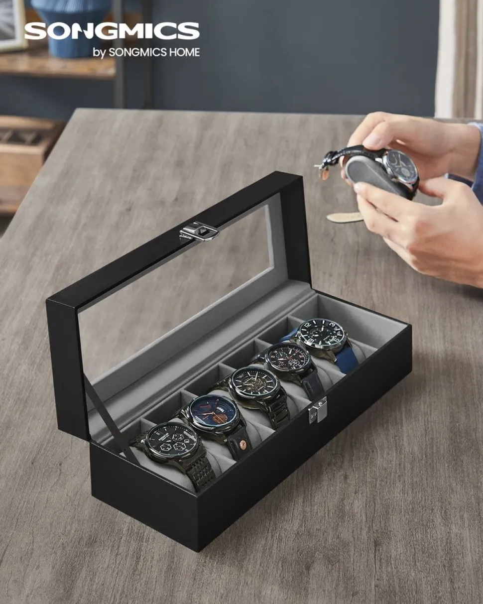 Store SONGMICS Valise de maquillage noir