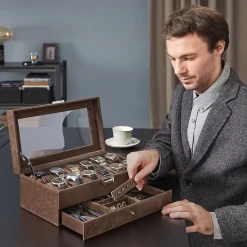 Store SONGMICS Valise maquillage croco Noir