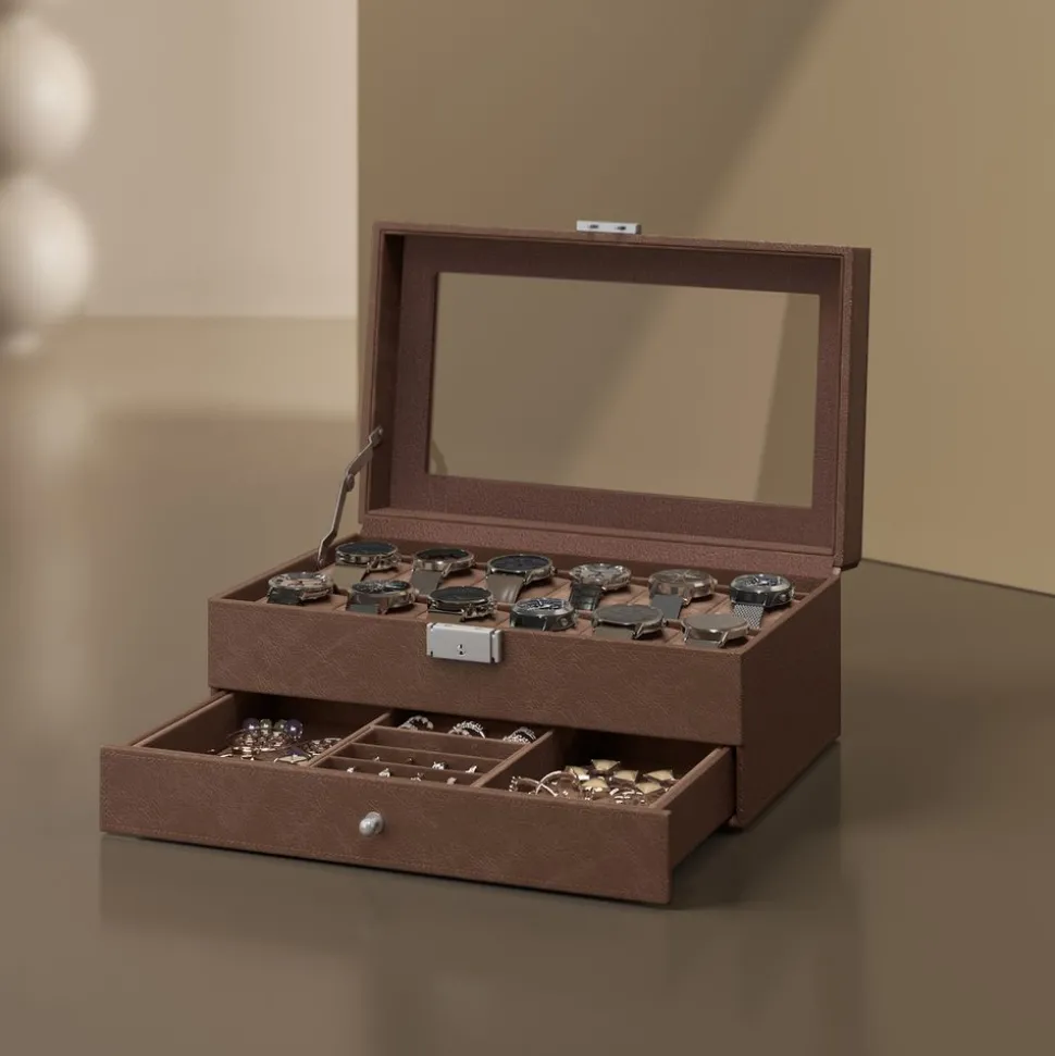 Store SONGMICS Valise maquillage croco Noir