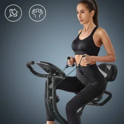 Store SONGMICS Vélo d’appartement noir et gris