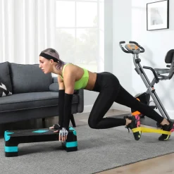 Best Sale SONGMICS Vélo d’appartement noir et rouge