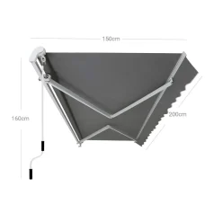 Discount SONGMICS Voile d'ombrage 5 x 5 m sable Fauteuil à bascule gris